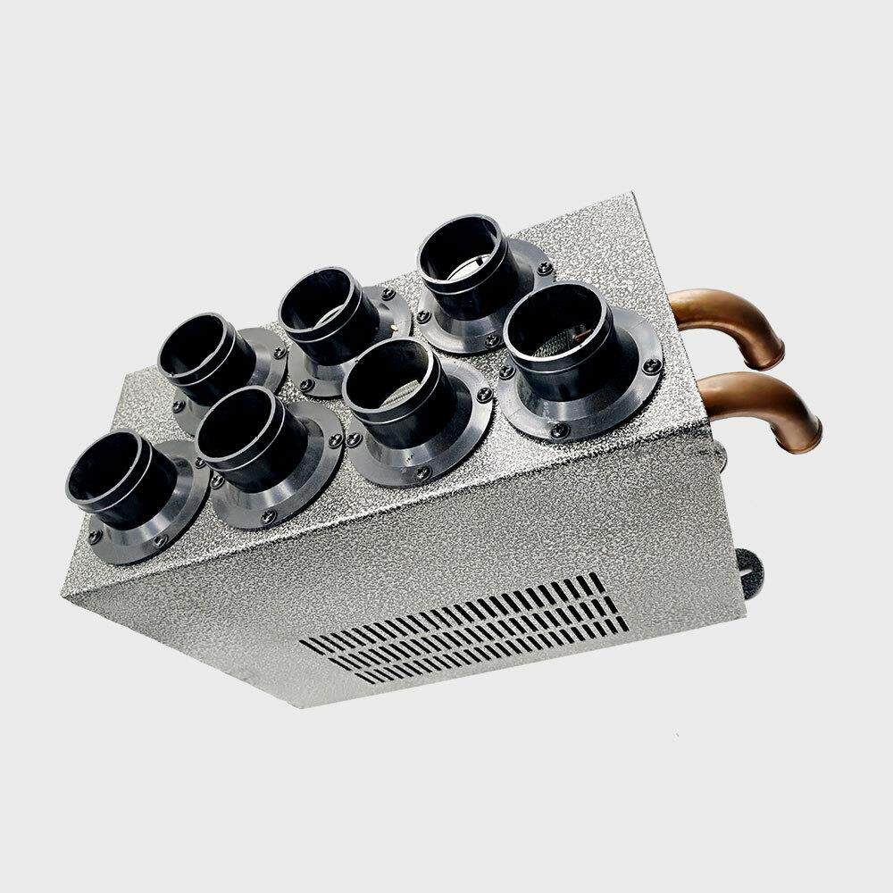 车载12V24V冷暖两用取暖器七孔暖风机车用除霜除雾器汽车暖风机