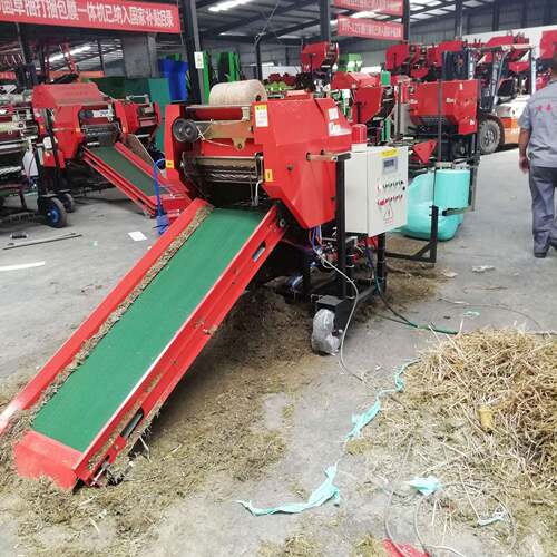 云南养殖青贮打捆机苜蓿草打捆包膜一体机青储打包机