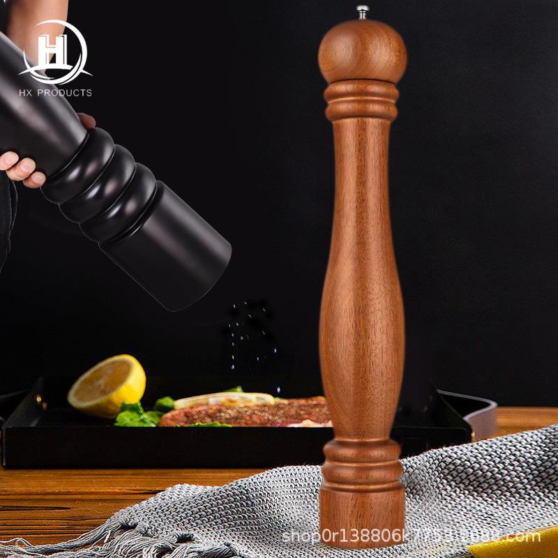 网红款超大实米木胡椒研磨器PPN烤肉专用一胡椒磨锈钢磨不芯