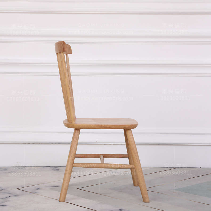 生产厂家白橡木椅子北欧简约木餐椅现代温莎椅