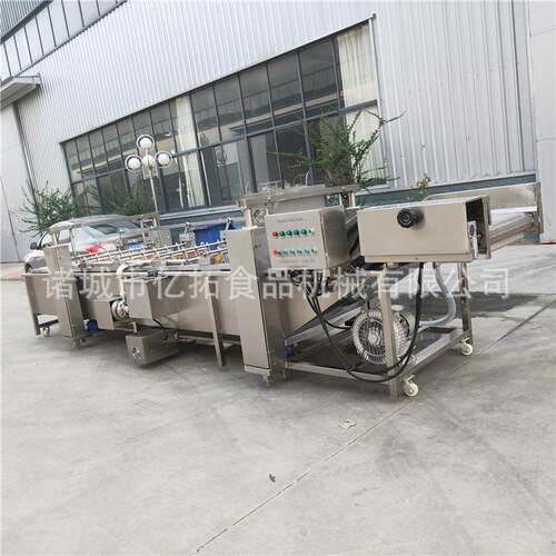 厂家直销全自动涡流震动沥水果蔬清洗机大型净菜加工气泡洗菜机