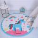 高档ins宝宝爬具垫卡防滑多功能圆形布质行地垫儿童玩收纳通垫游