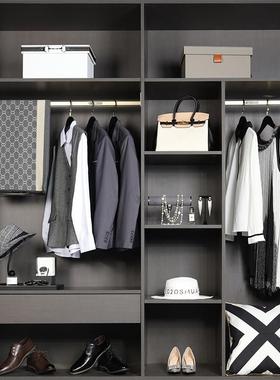 样板房衣帽间男女衣柜组合套装服装收纳盒饰品软装全屋定制配饰