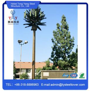河北景县广川铁塔工厂直销仿生树通信塔，可来图定制
