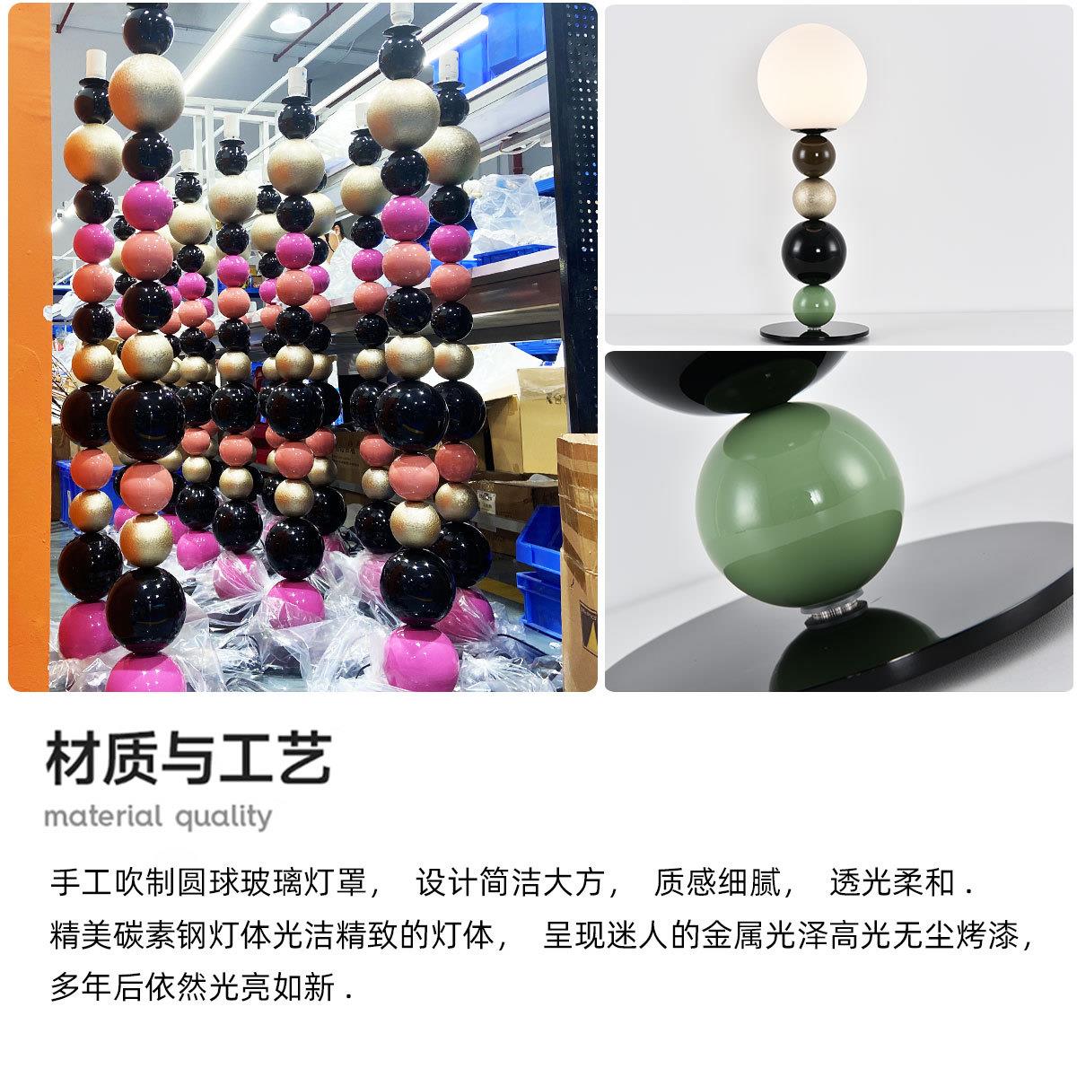 北欧风创意装饰落地灯设计师款灯客厅沙发卧室葫芦串台灯中山灯具