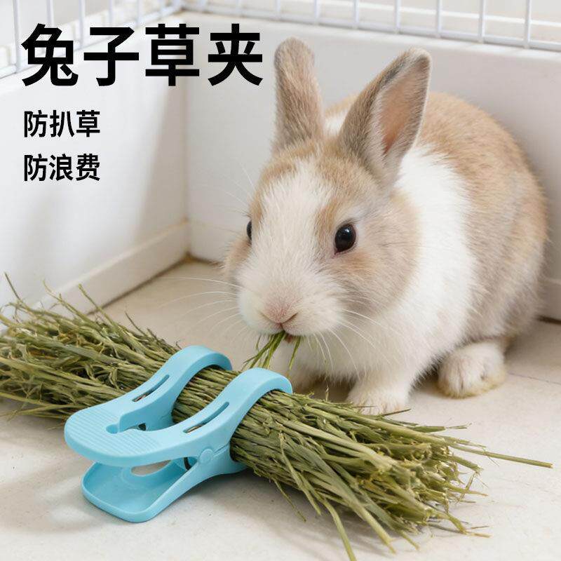 兔子草夹专用草架夹草干草夹子固定塑料防浪费防扒草神器宠物用品