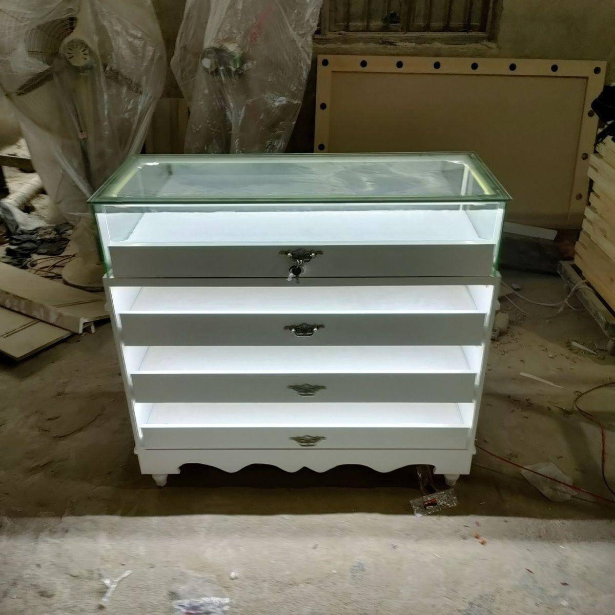 饰品展示柜多功能珠宝柜首饰柜玻璃展透明中岛柜台陈列精品柜台