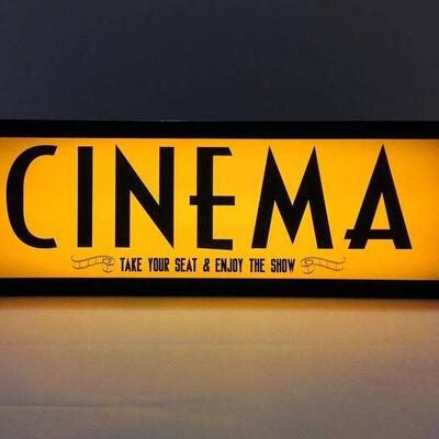 跨镜热卖专业灯箱灯牌led灯生产CINEMA灯箱电影院广告招牌夜灯