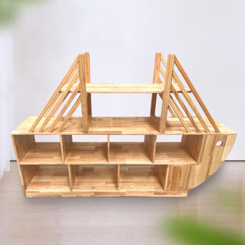 造幼儿儿童型书架船收型植园物架实275木纳