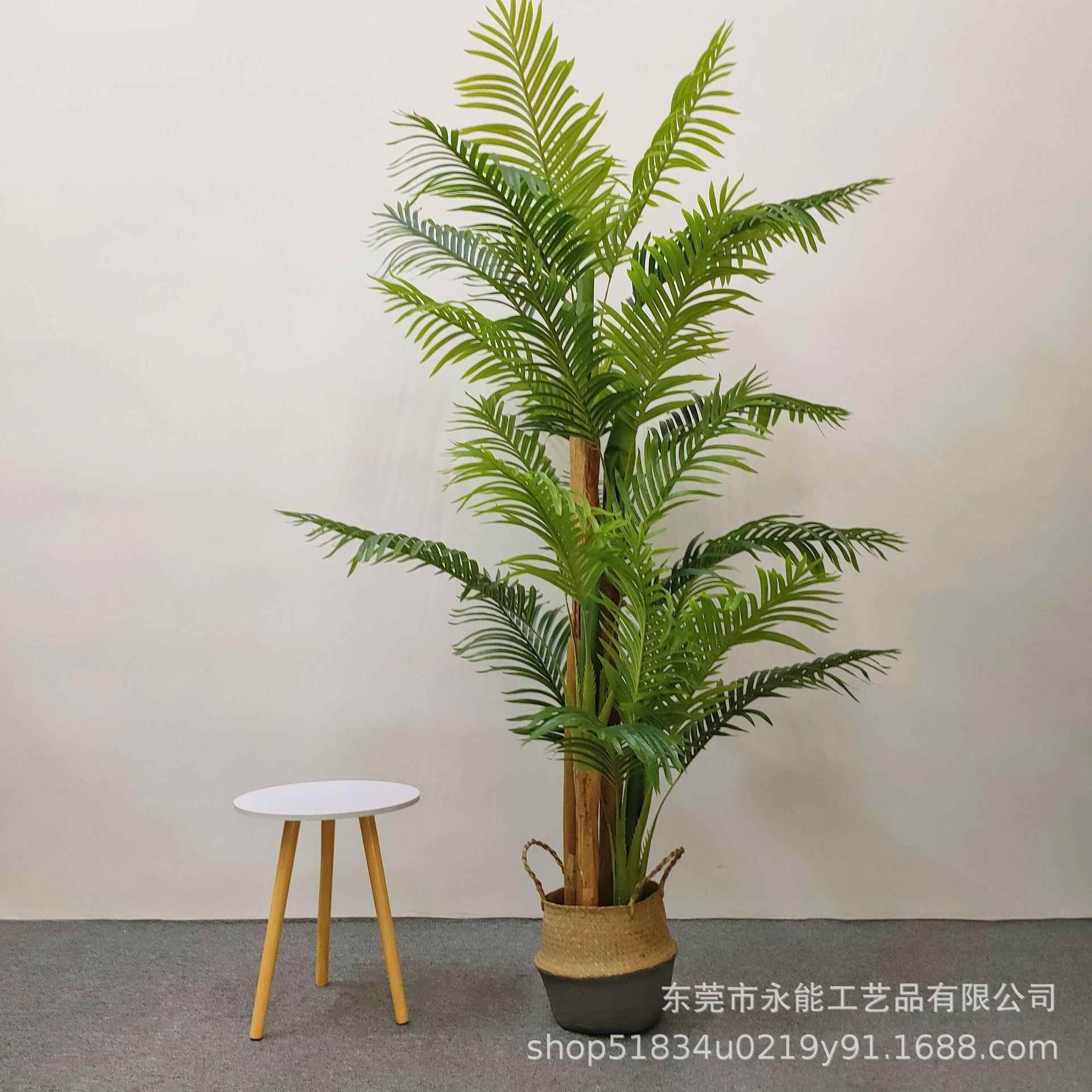仿真皮葵树植物热大散型植物带凤y6h尾葵盆栽尾葵家居客厅装蕉饰