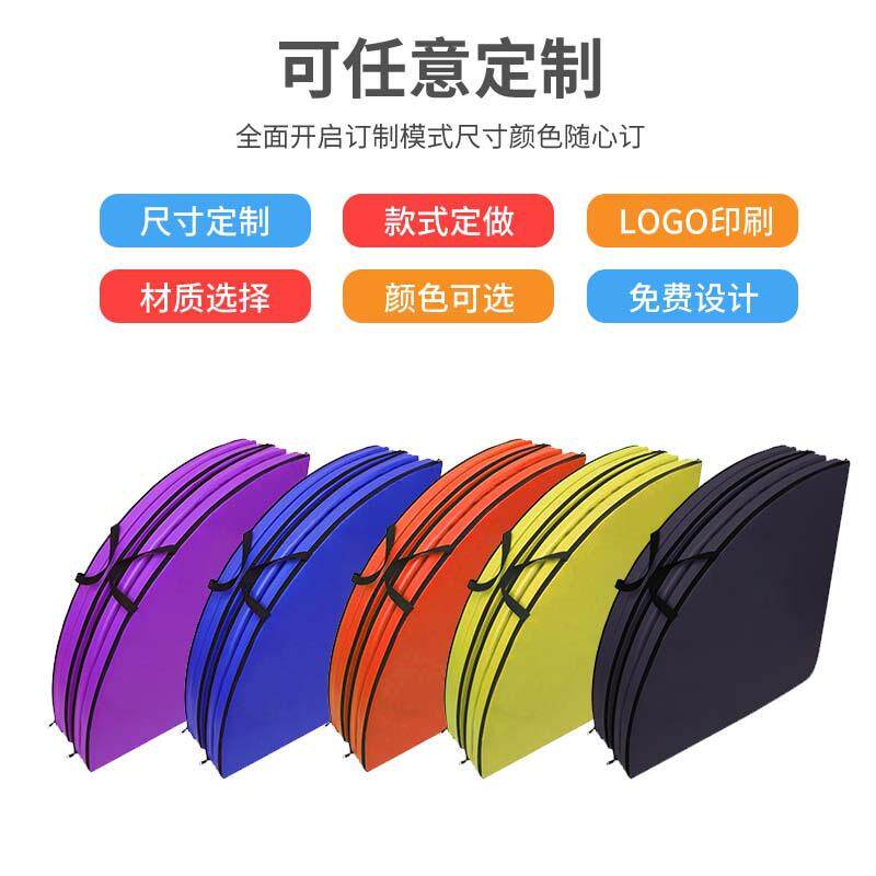 跨境钢管舞保护垫四折防摔舞蹈垫加厚防水皮革训练垫子海绵垫