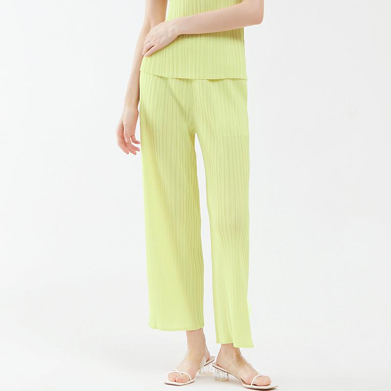 casual pants pants straight women trousers pleated loose