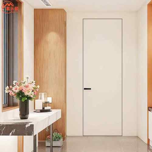 隐形门涂料隐框门卧室门铝木门刷漆无框门房门外平内开暗门隐藏门