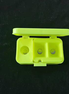 钓鱼粘粉盒粘米摇三摇沾粉空钩粘粉饵料盒支架地插沾饵盒蘸米饵盘