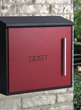 Y信箱外收钢藏欧式现代户信箱大外号小区MIE户信件箱创意不锈麦太