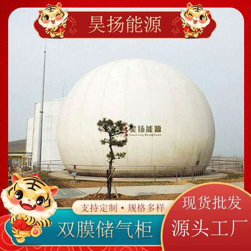 昊扬大型沼气储存设备 全套设备独立式双膜储气柜