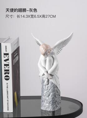 欧式陶瓷工艺品女摆设现代家居客厅卧室装饰品酒柜电视柜摆件礼物