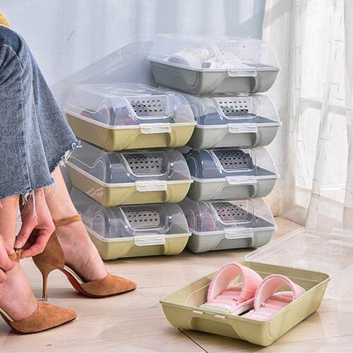 Creative Clear Plastic Shoe Box, Dust-proof and Breathable S