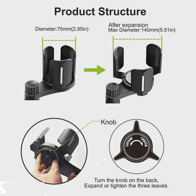 3 in 1 Car Cup Holder Expander Multifunctional Adjustable