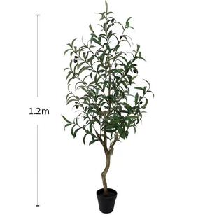北欧大型仿真植物网红橄榄树绿植室内窗台假树落地假盆栽摆件