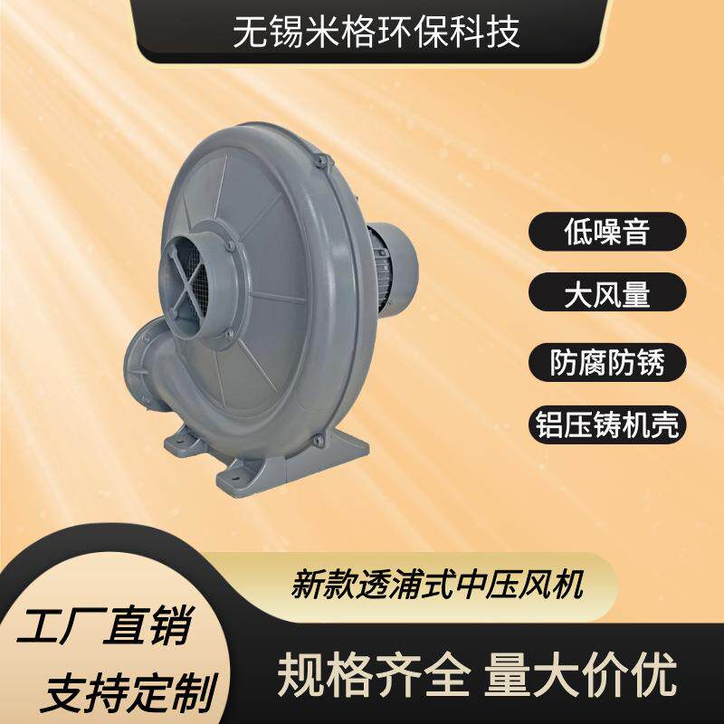 透浦式排风中压离心风机4KW商场车间地下停车场通风换气鼓风机