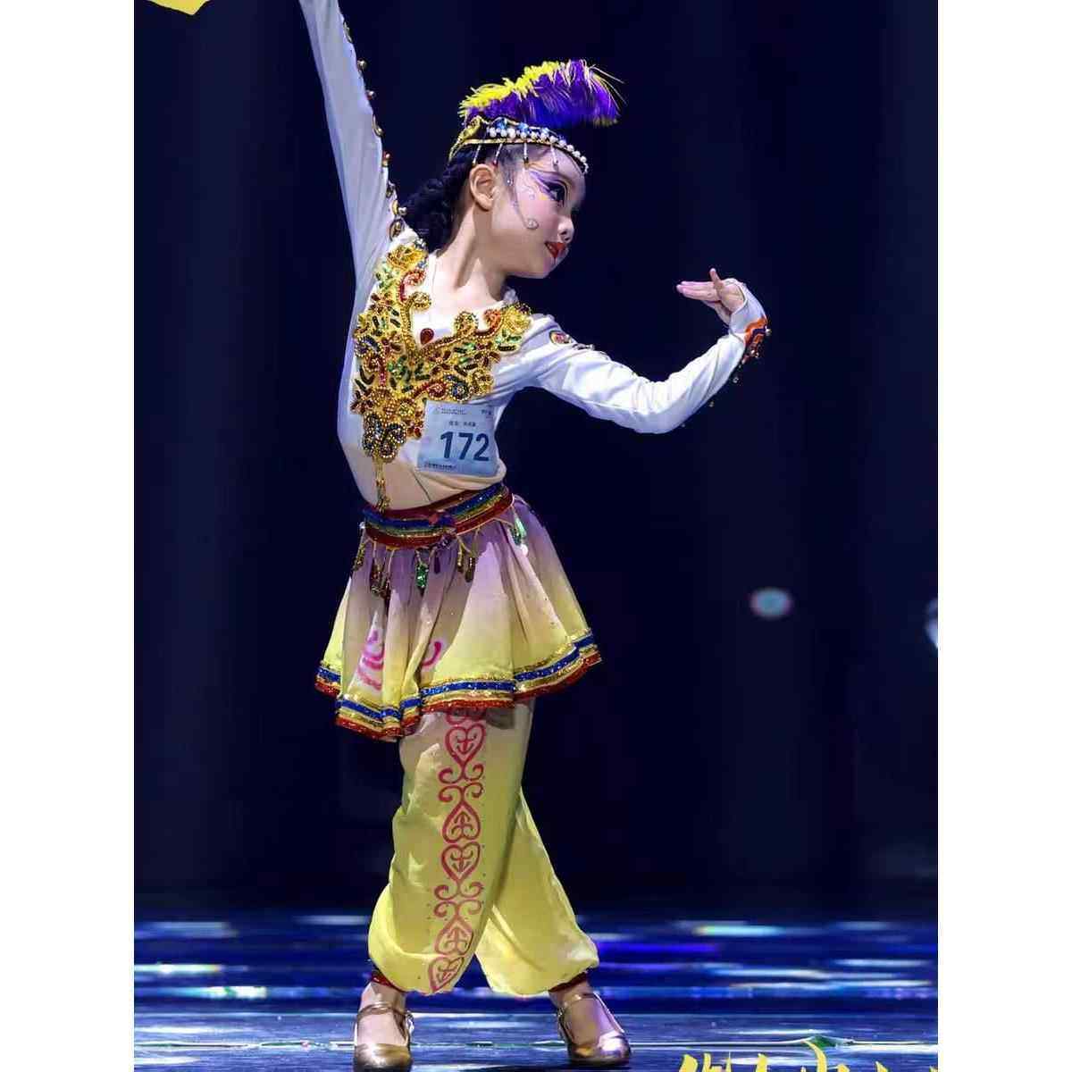 正品考儿童新疆演出服阿孜手鼓舞少数民族维吾尔族表演古艺服裤子,童装/婴儿装/亲子装,儿童演出服,淘宝优惠券,粉丝福利购,淘宝优惠卷