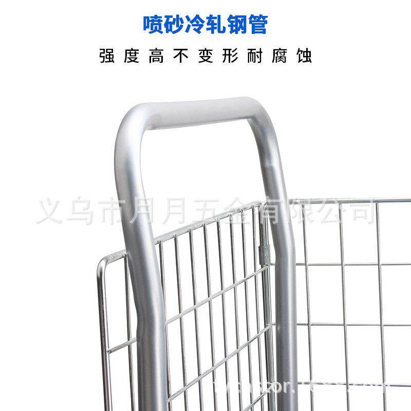 围栏车网格车手推车仓库搬运拉货护栏平板车小拖车工具车三轮车