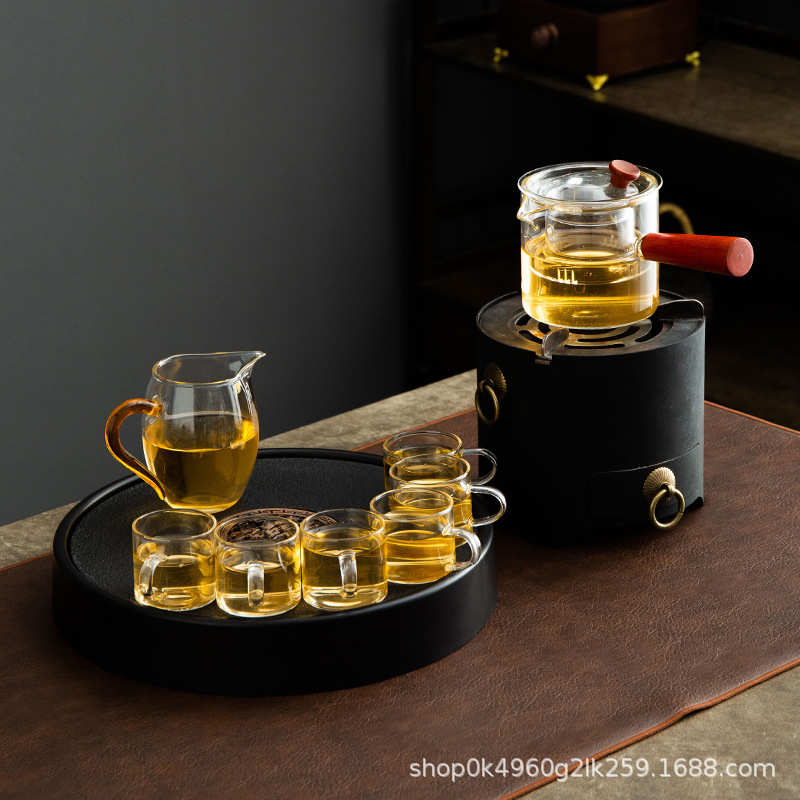 亿唐围炉煮茶家用铸铁炭炉烧烤炉户外火盆网红烤火炉耐高温煮茶器