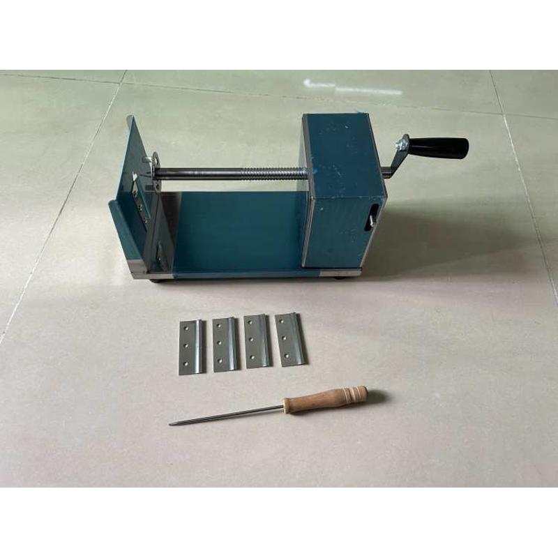 商用旋风薯塔机土豆塔旋转机螺旋切薯片机手动手摇式龙卷风薯片机