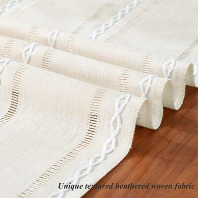 Linen Table Runner Farmhouse Rustic Table Runners with Tasse