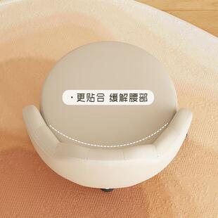 矮凳带轮家用静音滑轮美神缝椅子儿童人学步万269轮小凳子懒向带