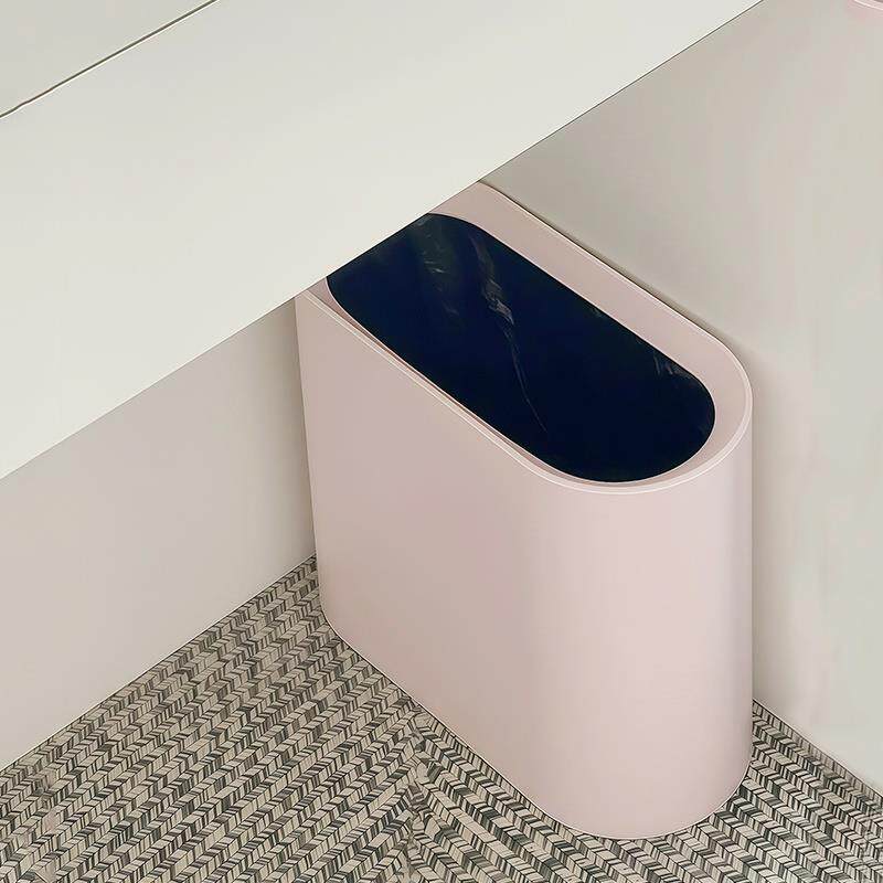 垃圾桶卧室床边家用客厅高颜值大号大容量厕所窄缝化妆室专用纸篓