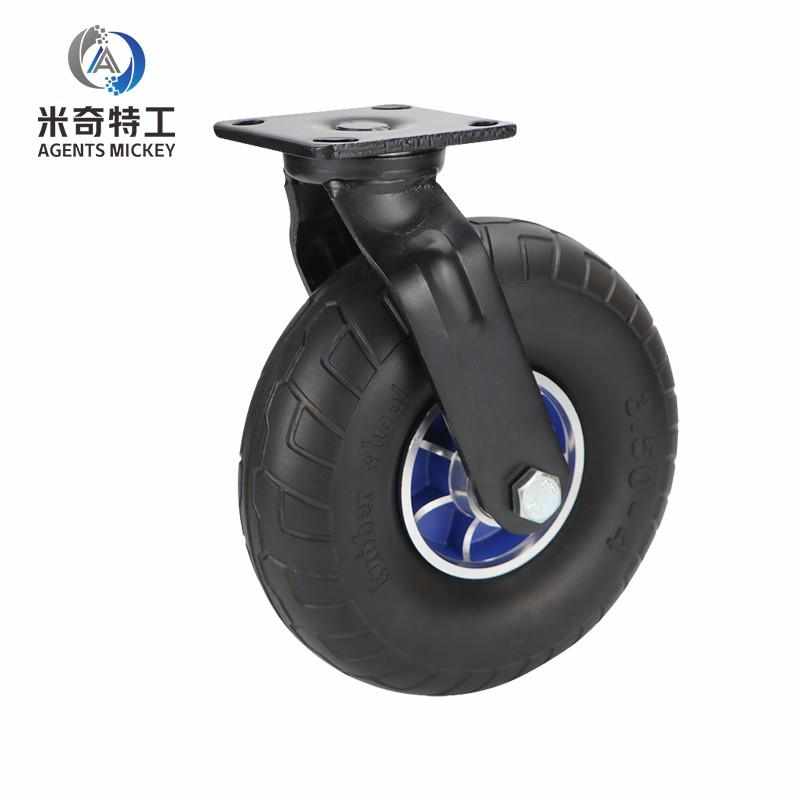 米奇特工Agentsmickey脚轮橡胶轮子平板推车10寸铝合金350-4