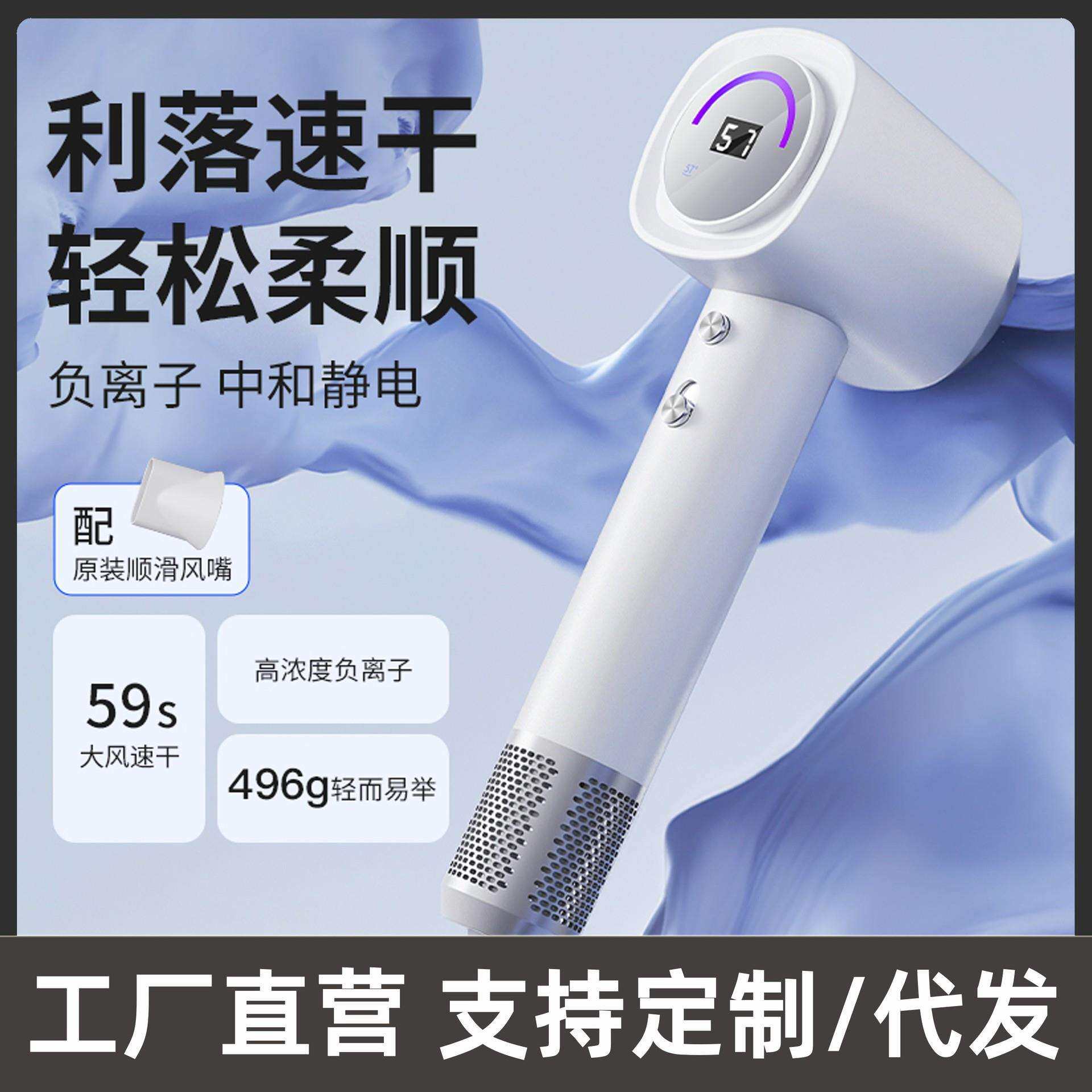 高速吹风机负离子大风力速干电吹风家用宿舍便携不伤发恒温吹风筒