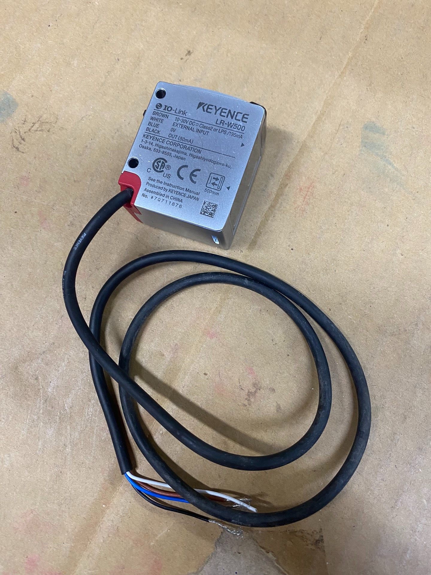 基恩士LR-W500原装正品颜色传感器，功能正常，成色一般，