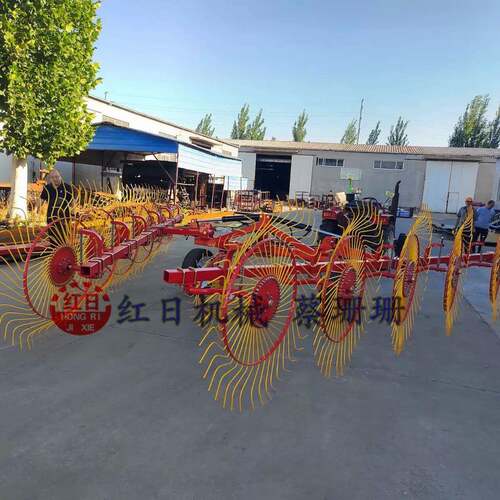 指盘搂机液式压牵引指式盘草搂草机8HTY-12盘玉米秸秆搂草机