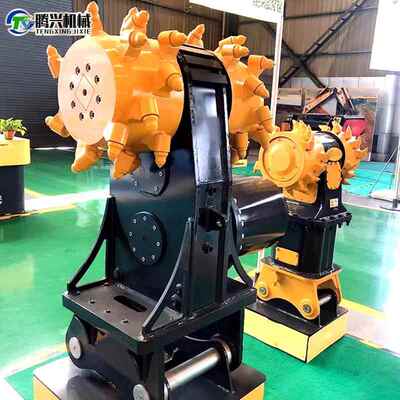 挖机铣刨机液旋转式道掘进压矿隧用开采挖掘进头掘机改装LGP铣挖