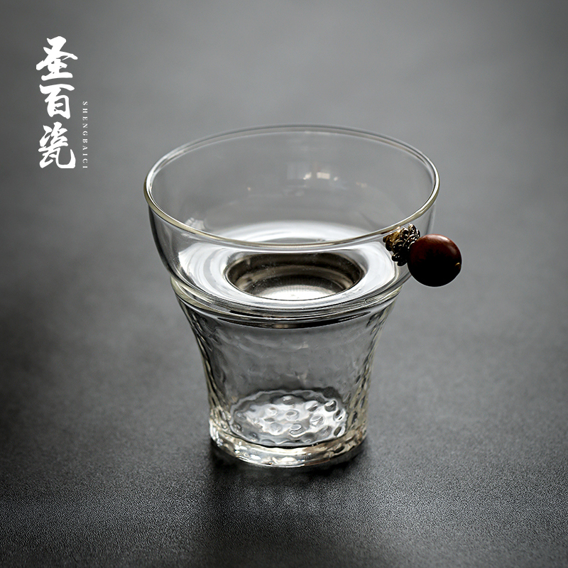 耐热玻璃茶漏不锈钢过虑网功夫茶具茶隔茶水分离茶道漏斗零配件