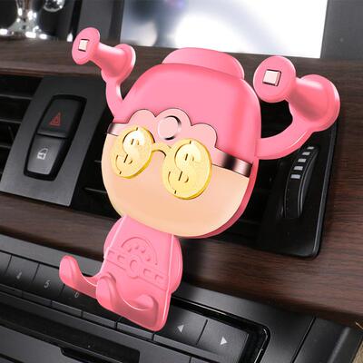 The God of Wealth drove to the car phone hold财神驾到车载手