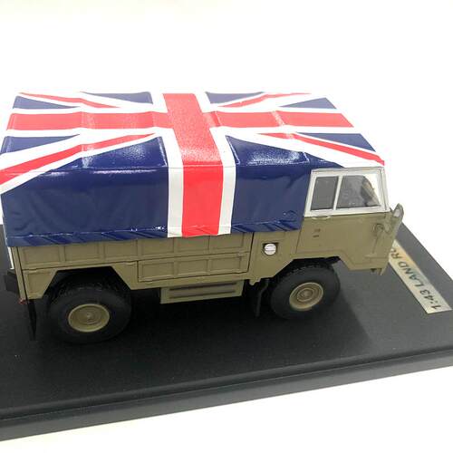 正品1：43lvand ror 101英国平头路虎全地越形野卡车合金汽车e模