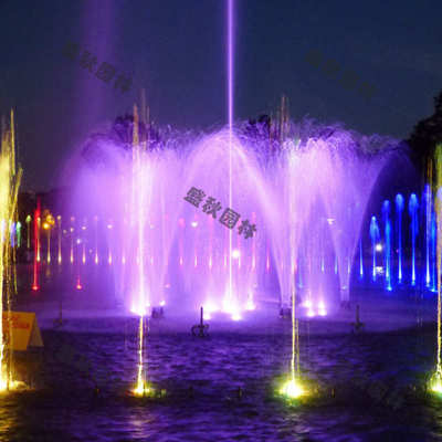 厂家供应户外大型音乐喷泉景观广场旱地跑泉河道程控喷泉设备安装