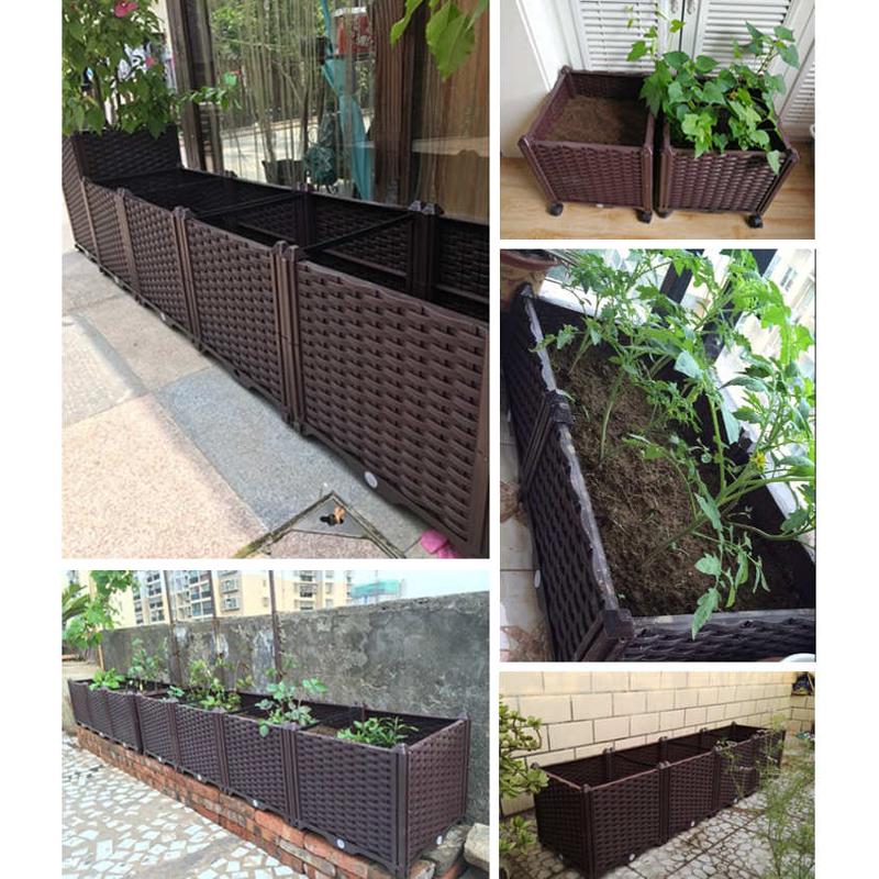 种植箱 自由组合阳台菜园子花箱苗圃培育苗箱厂家批发双排100宽度