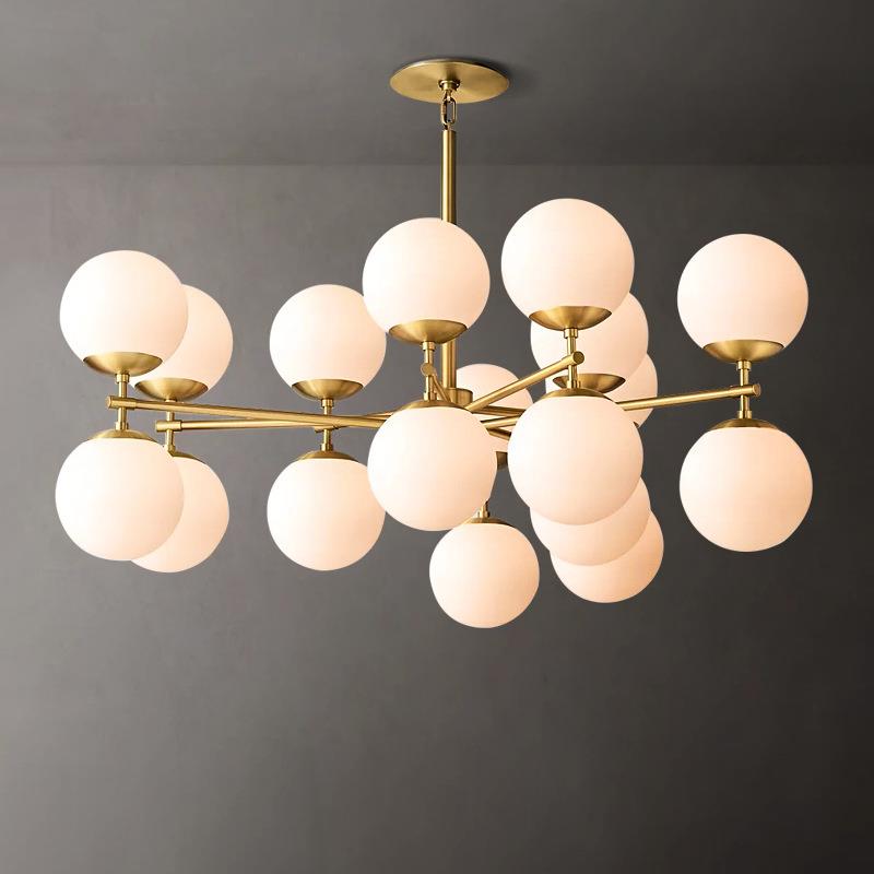 昊爽 设计师款吊灯RH后现代美式简约全铜创意个性客厅餐厅岛台灯