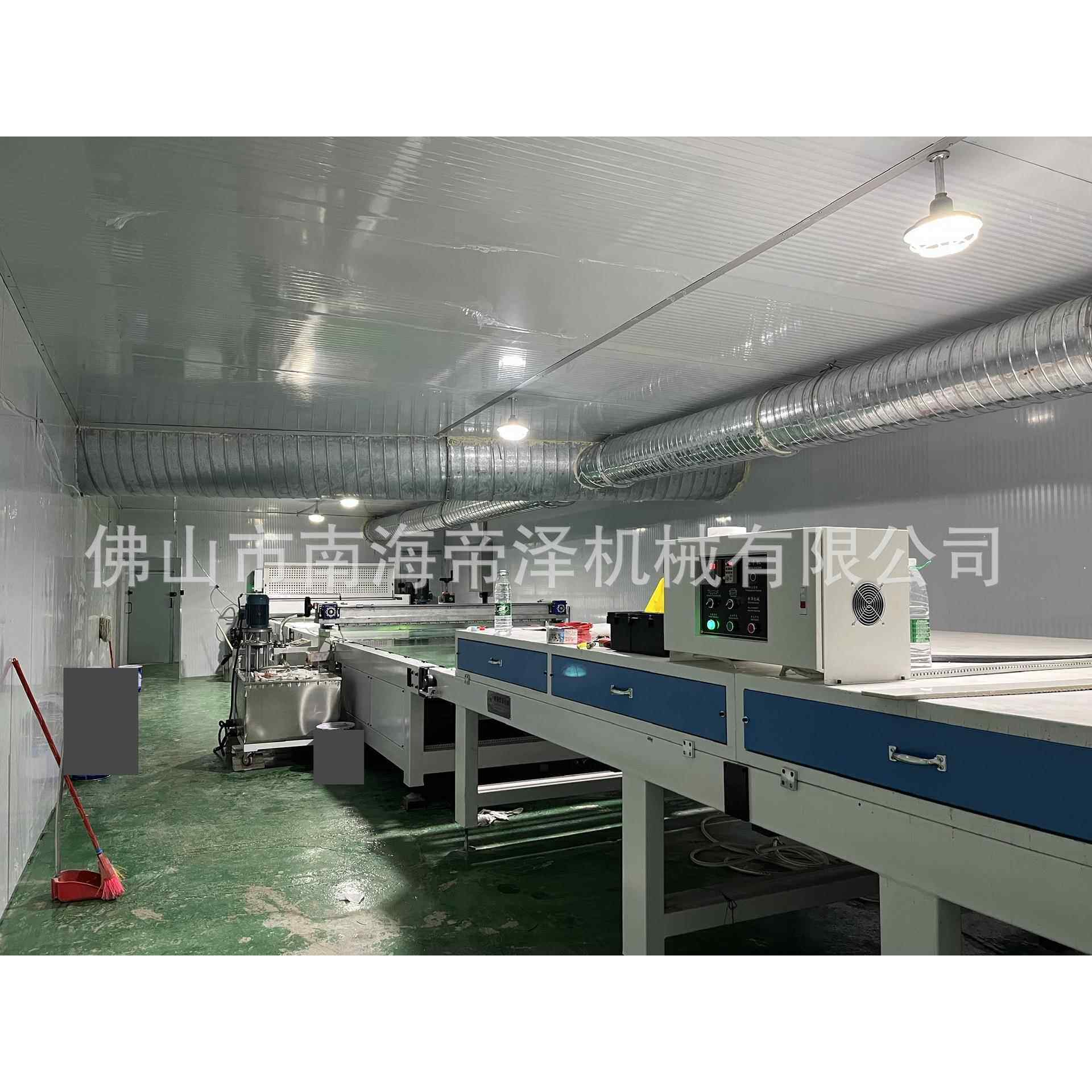 泽岗石大板整套uv涂机UV滚淋IRC涂机双辊涂帝机水性滚油漆滚涂机