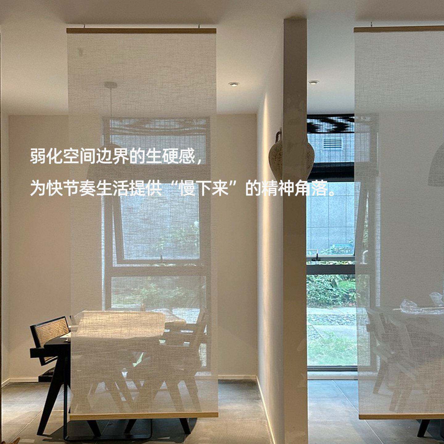 挂挡帘禅意亚麻软隔断定制装关饰门帘店铺遮窗帘玄GL02入户屏风帘