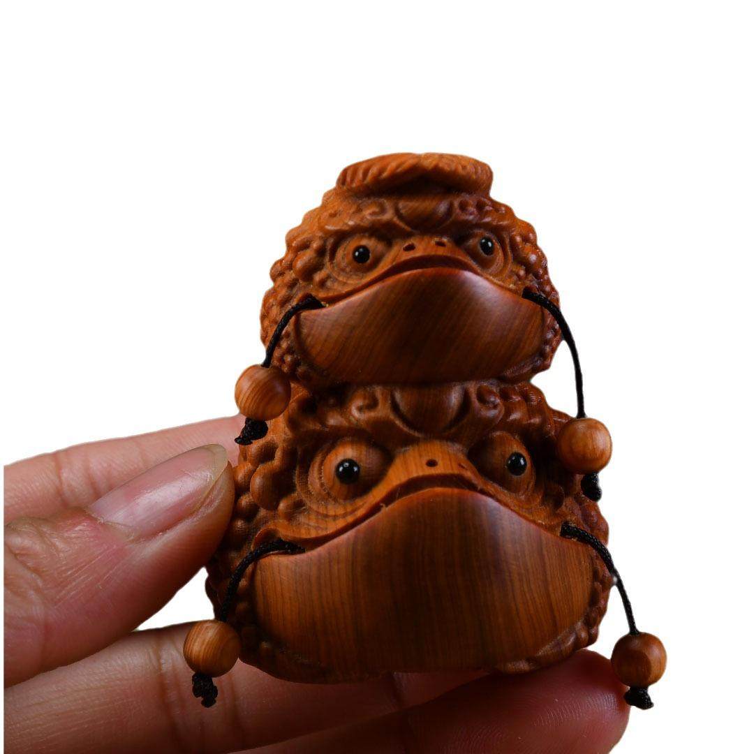 崖柏木雕摆件手把件顶呱呱茶虫家居男士随身文玩批发动物呱呱来财,家居饰品,木雕,淘宝优惠券,粉丝福利购,淘宝优惠卷