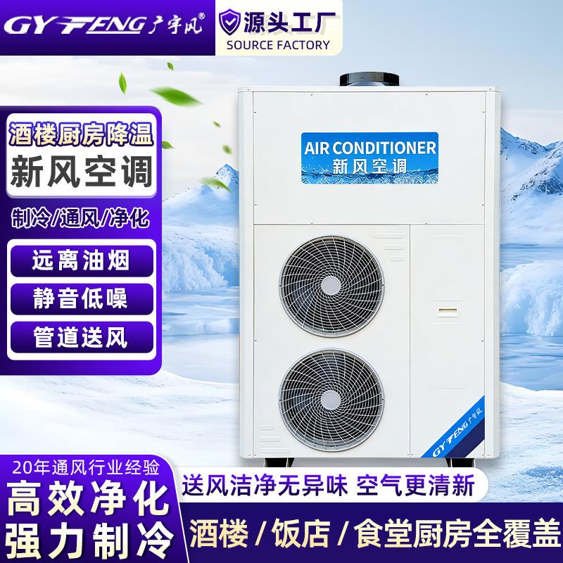 商用空调低碳节能岗位新风空调降温面积75-110㎡制冷通风一体机