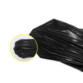 垃圾 140cm20只平装 特大垃圾袋大号袋装 物业黑色加厚120