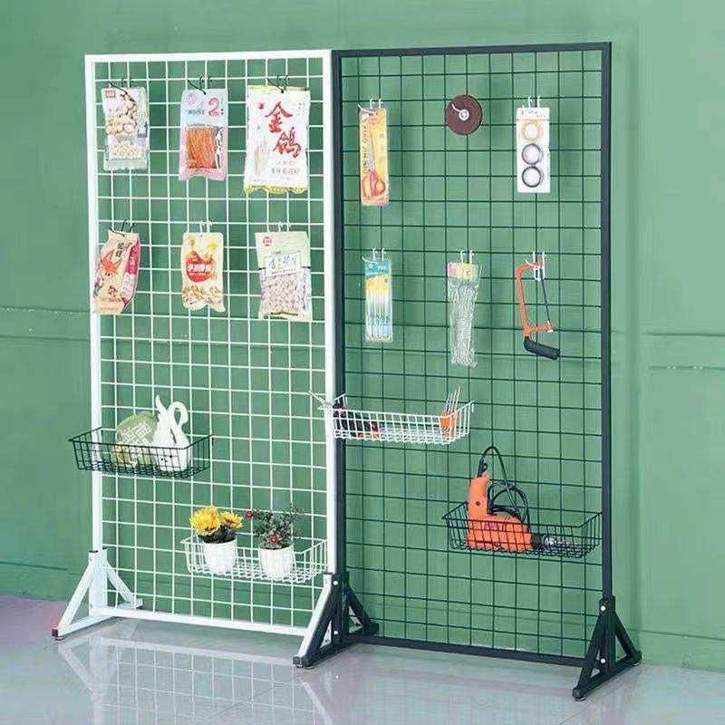 落地绘网格371展架铁艺画品展览架作地摊玩具装饰品收纳示移动架