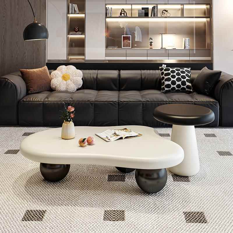 创意云朵茶几现代简约设计师高级感小户型不规则异形客厅家用茶几